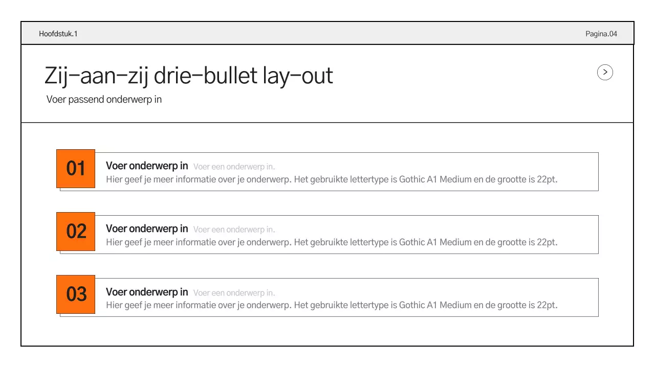 Eenvoudige zakelijke rapporten in oranje