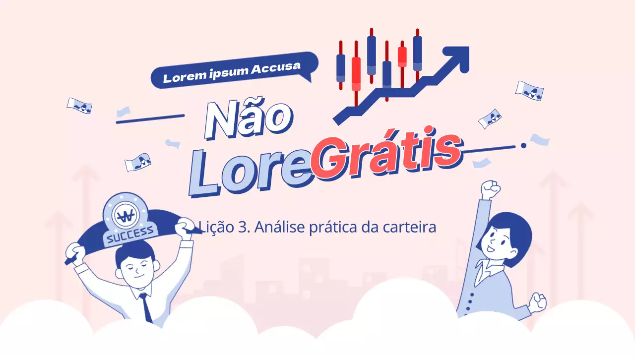 Tema gratuito do YouTube sobre investimentos cor-de-rosa e azuis