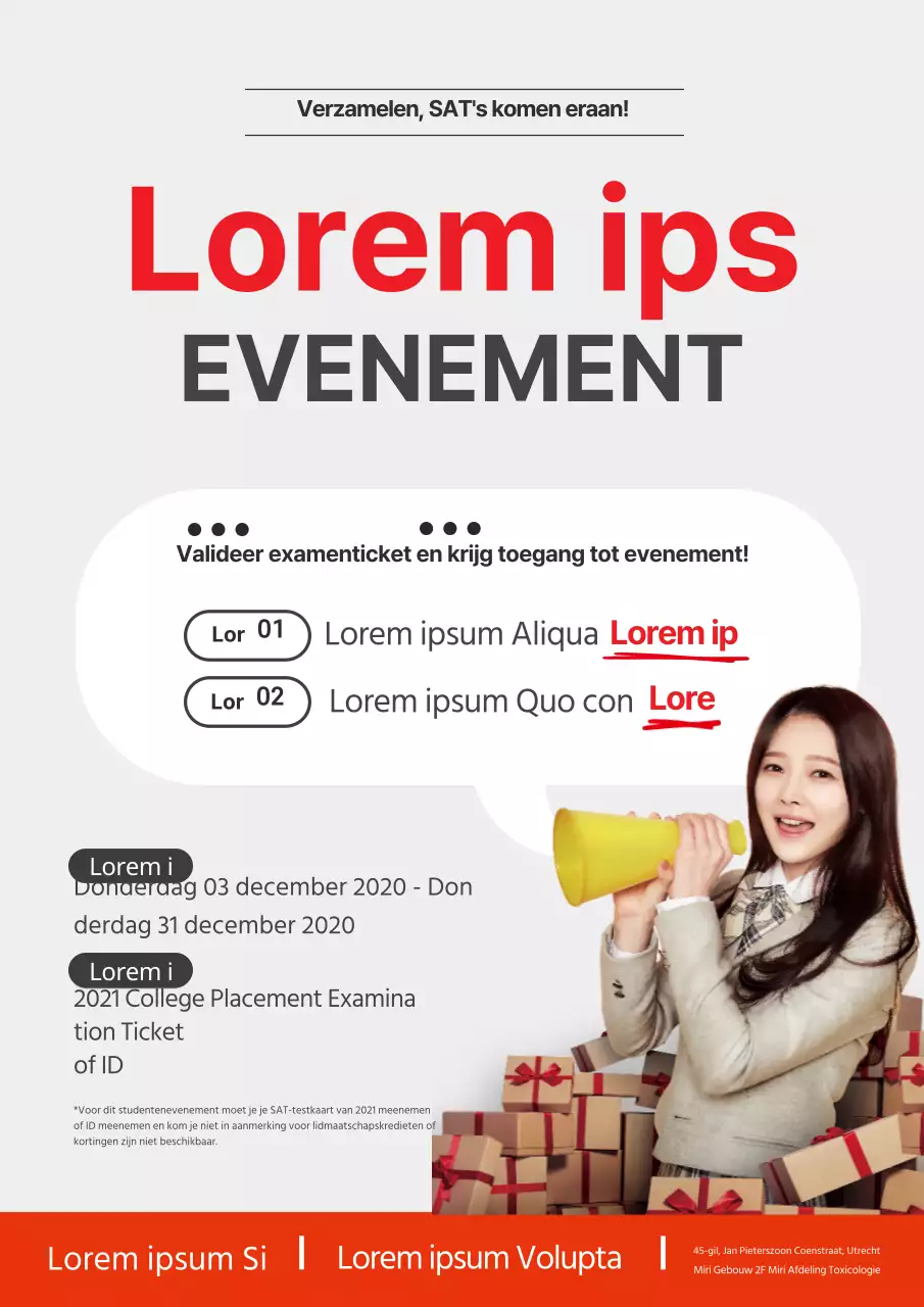 Grijs Rood Fotografie SATs Event Dermatologie Promotie