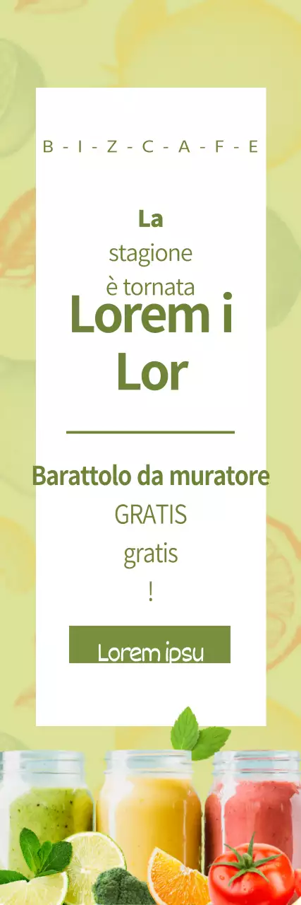 Lancio di succhi detox