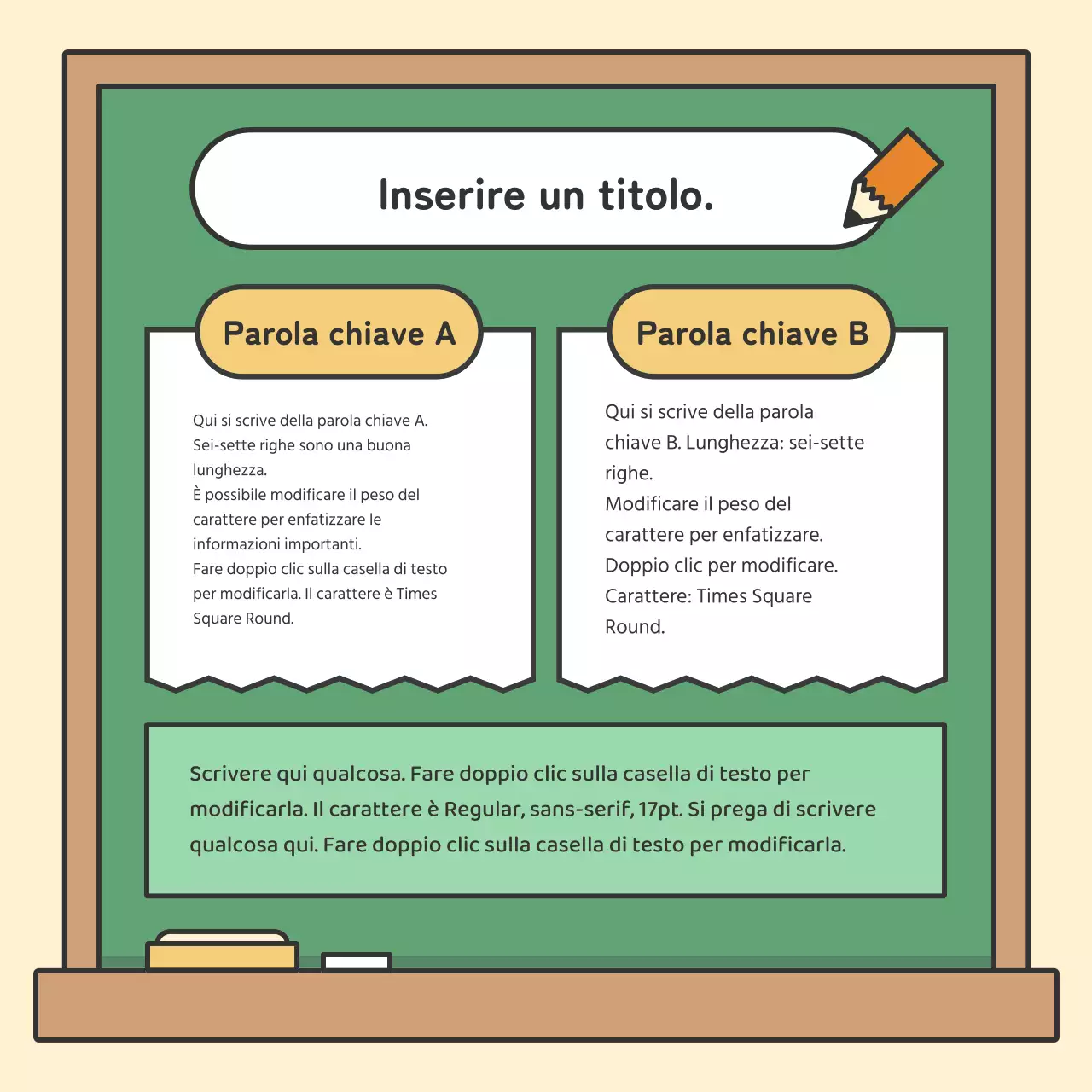 Schede didattiche colorate per la lavagnaNews