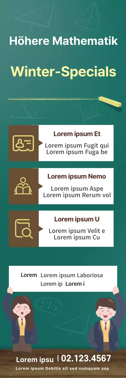 Gelb grün braun Tafel Mathe Schule Förderung
