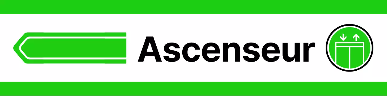 Pour le guidage de l'emplacement avec des pictogrammes jaunes et verts simples