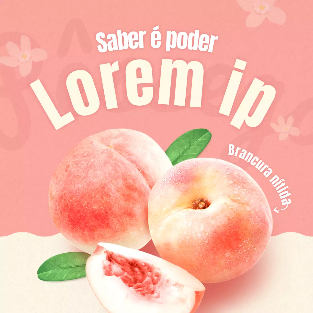 Como conservar a fruta bonita em pêssegos cor-de-rosa e bege