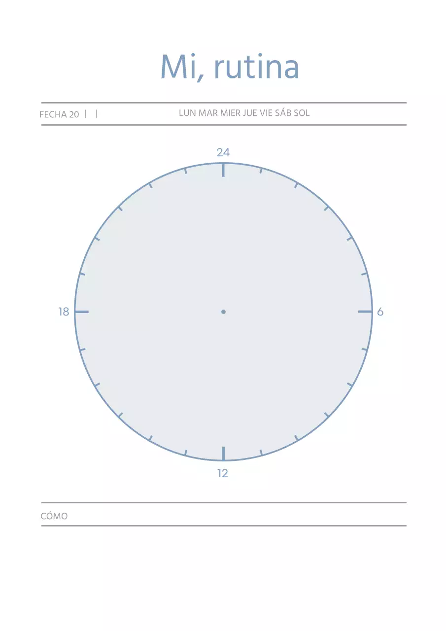 Plan sencillo de formas azules