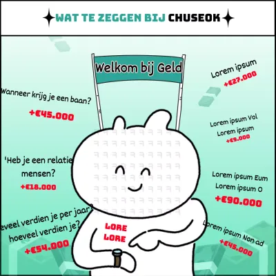 Wat te zeggen tegen Chuseok, de mintkleurige fles wijn