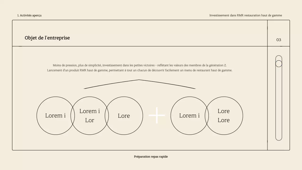 Une terrasse simple et raffinée de RMR dans les tons beiges