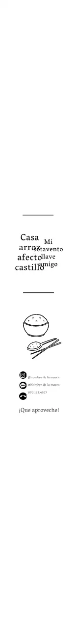 Fiambrera blanca con iconos sencillos