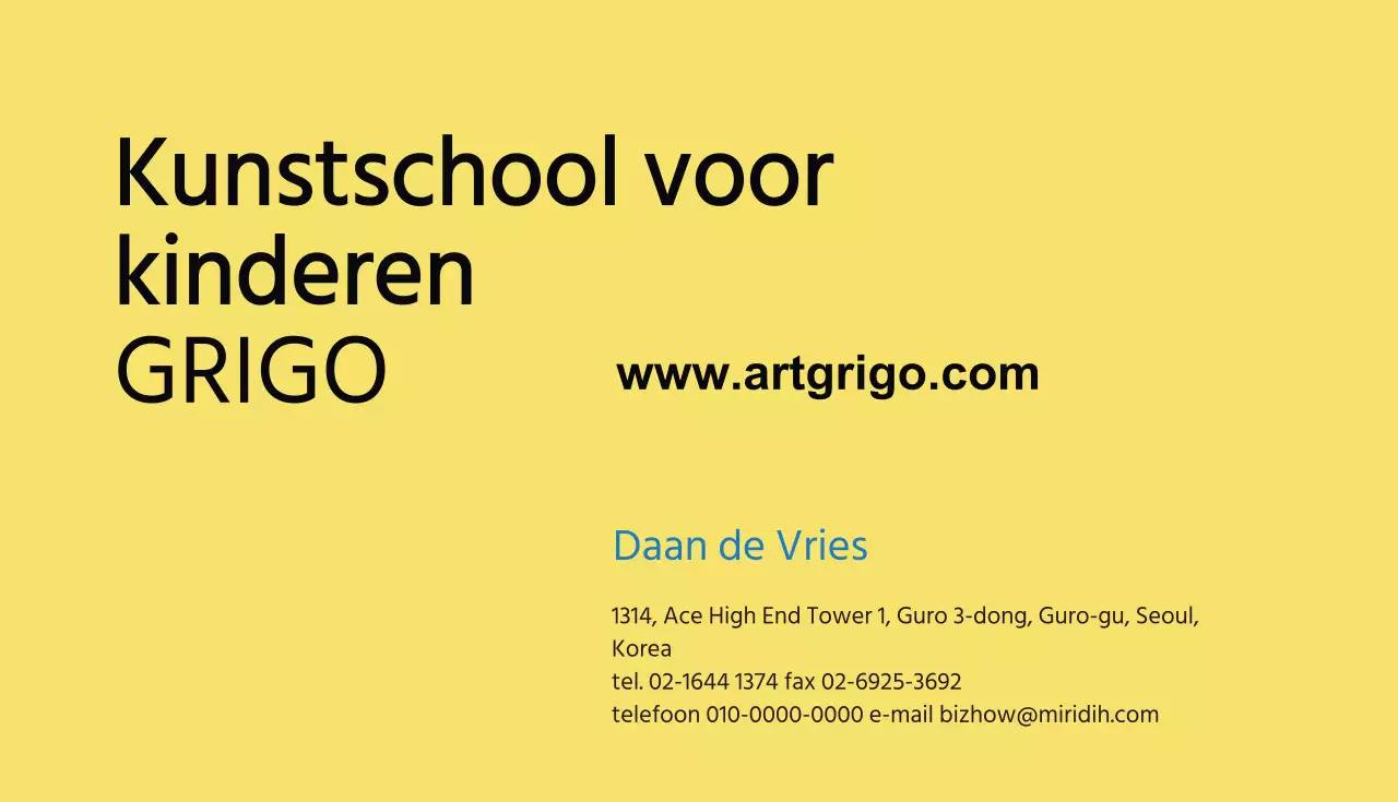 Kunstschool voor kinderen