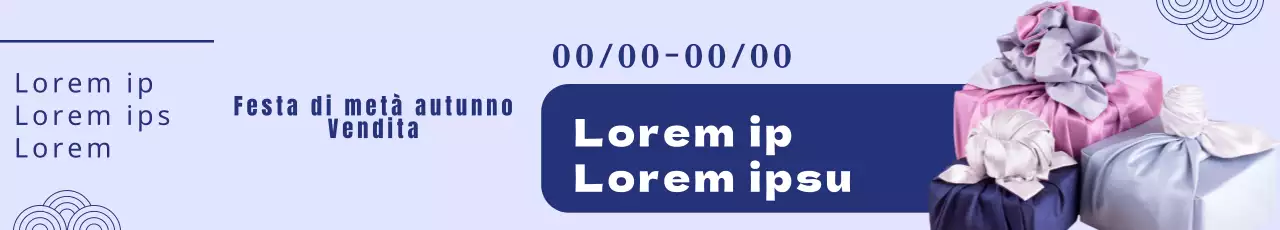 Striscione per i saldi di metà inverno con testo in blu su sfondo viola