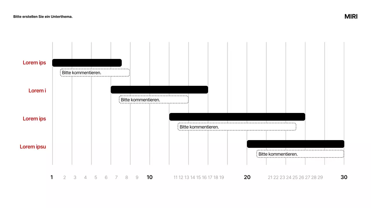Einfache schwarz-weiße Marketing-Studiensitzungsunterlagen