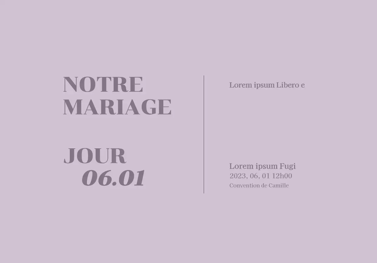 Enveloppe de carte postale d'invitation au mariage avec texte relatif au mariage