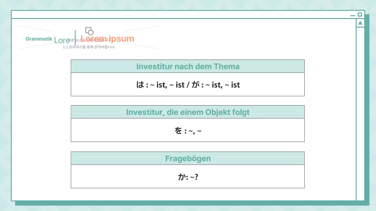 Eine einfache japanische Lektion in Minze und Orange