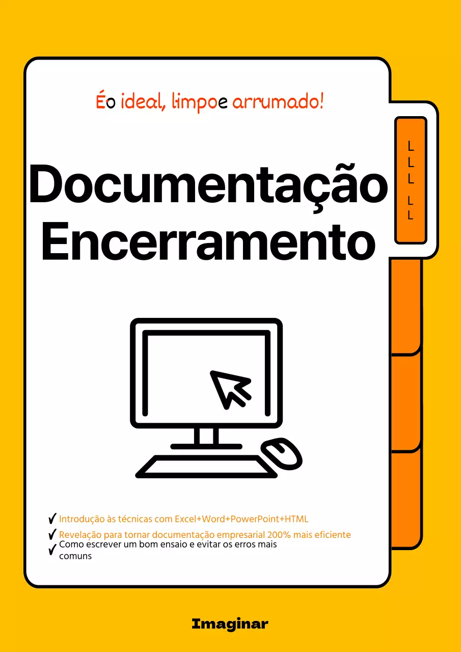 Documentação básica dos ficheiros explicada a amarelo e laranja