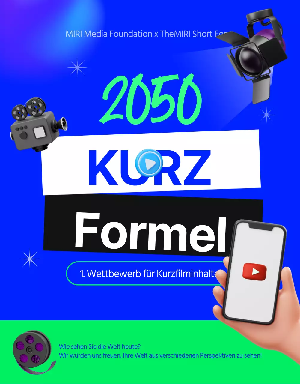 Kitschiger Leitfaden für die Bewerbung um ein Auswahlverfahren in Kurzform mit blauem Hintergrund
