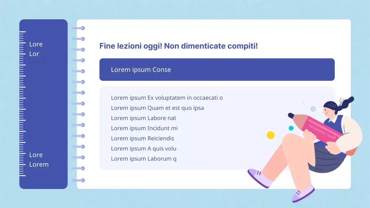 Risorse scolastiche di matematica kitsch in blu