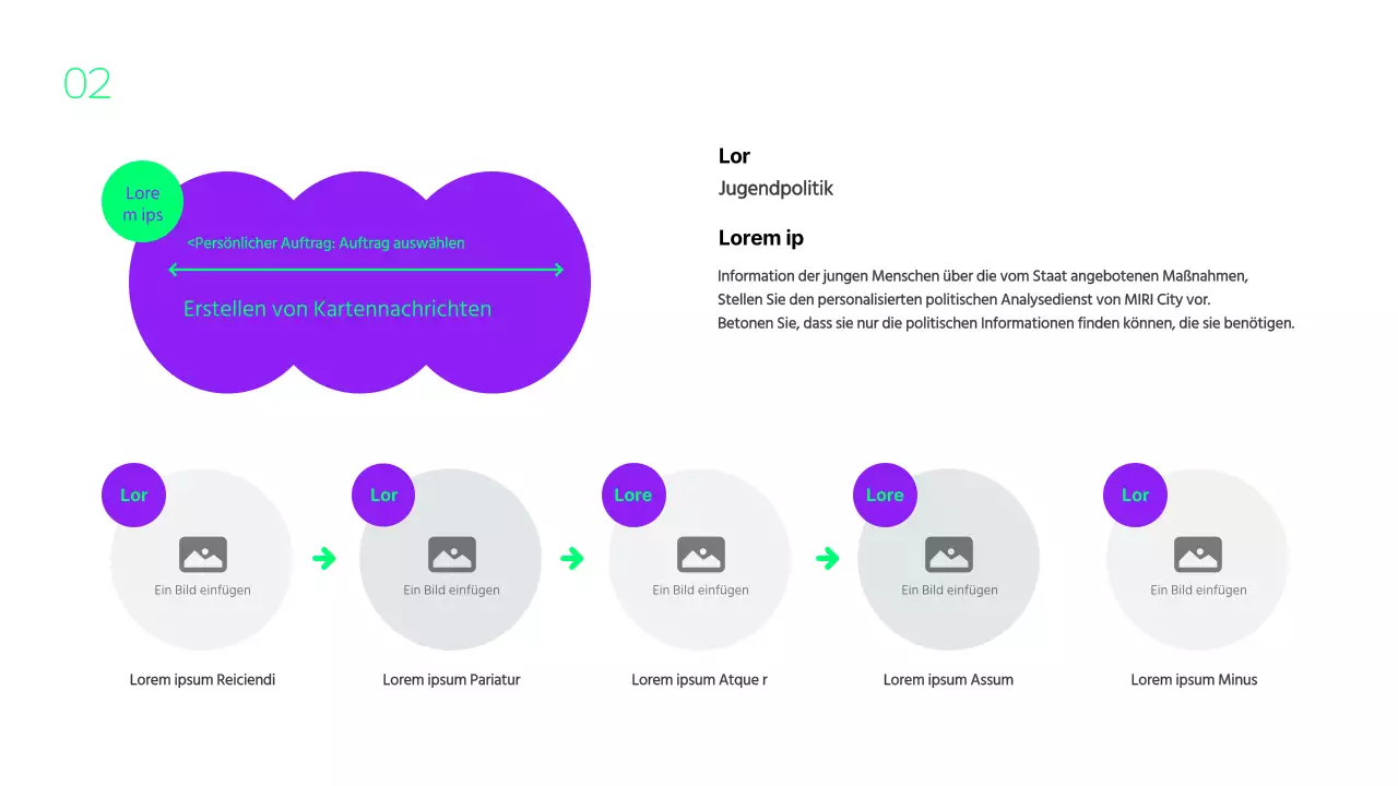 Violetter und neonfarbener Trend in den Aktivitätsberichten der Unterstützer