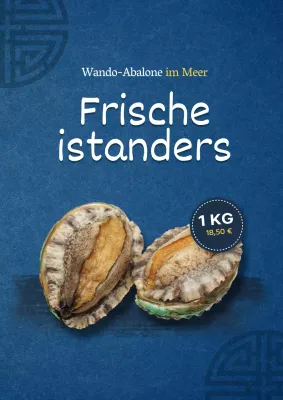 BlauTraditionellesAbalonePoster