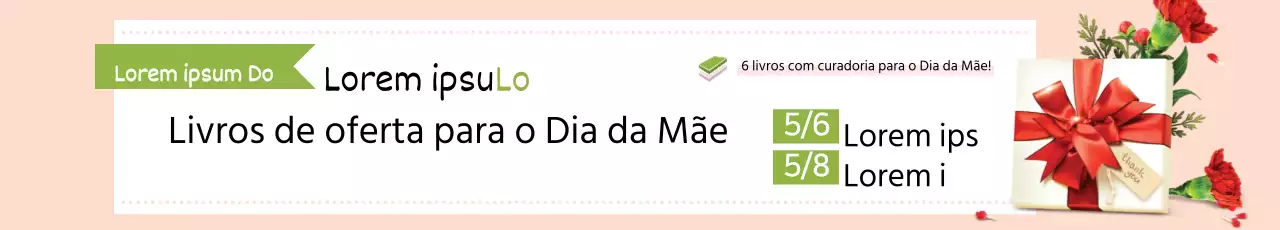 Livros de oferta para o Dia da Mãe
