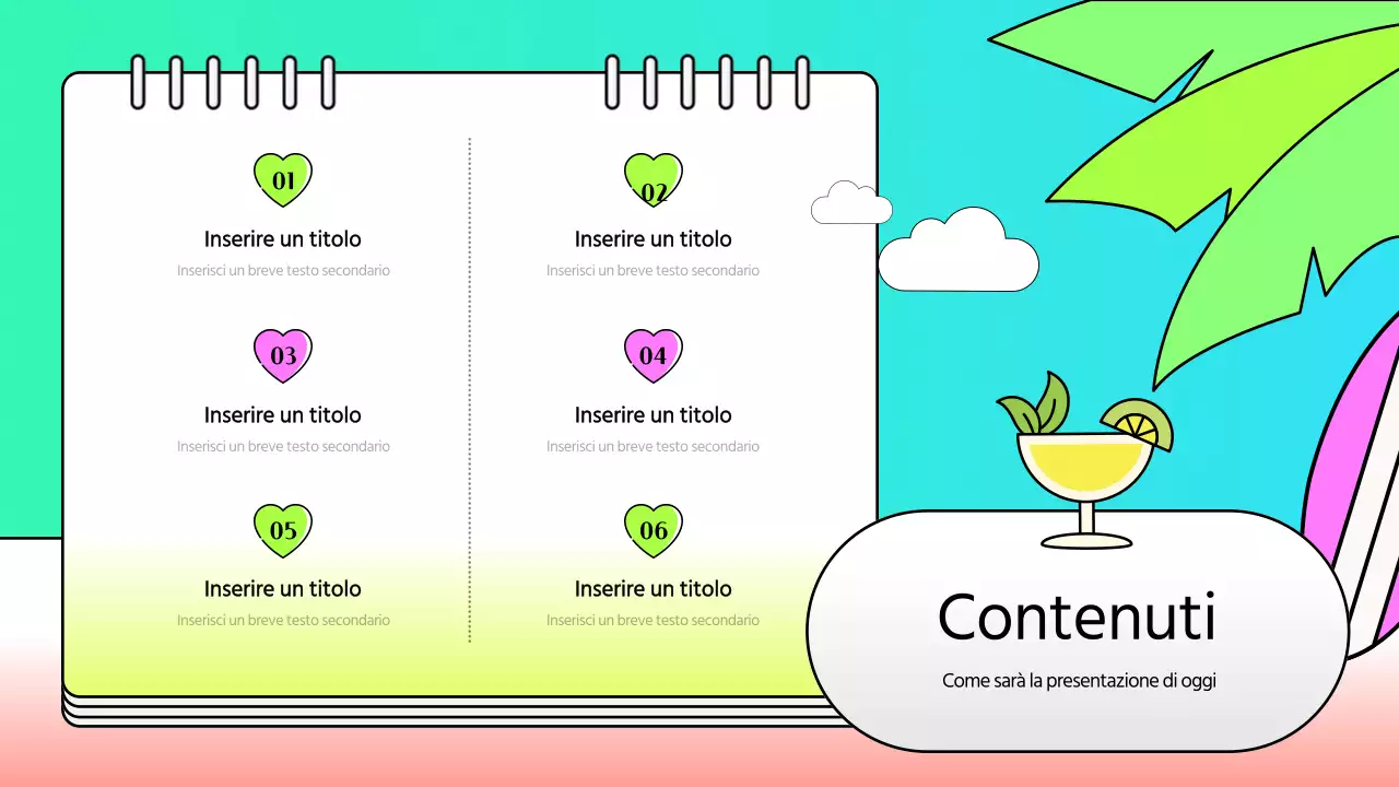 Rapporto strategico kitsch con il concetto di diario delle vacanze