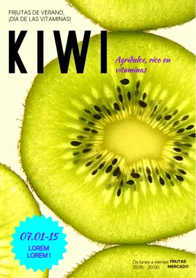 Sobre la venta de fruta verde y refrescante del verano