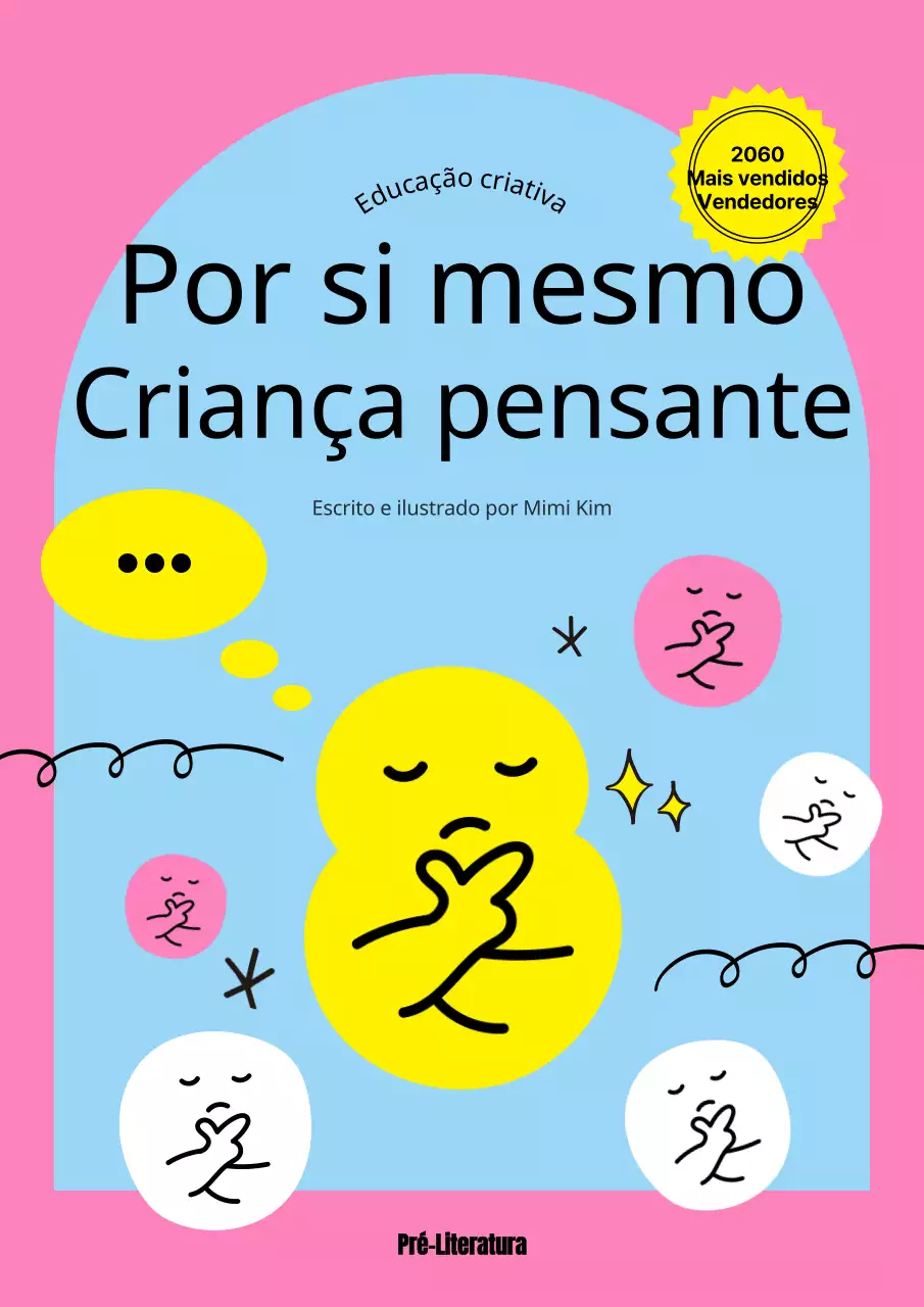 Uma simples capa cor-de-rosa e azul-claro para "Como treinar o seu filho