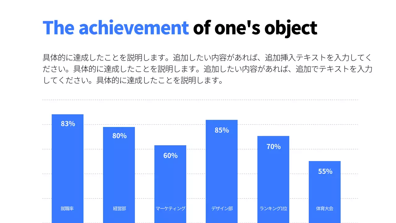 青 モダン ビジネス プレゼンテーション