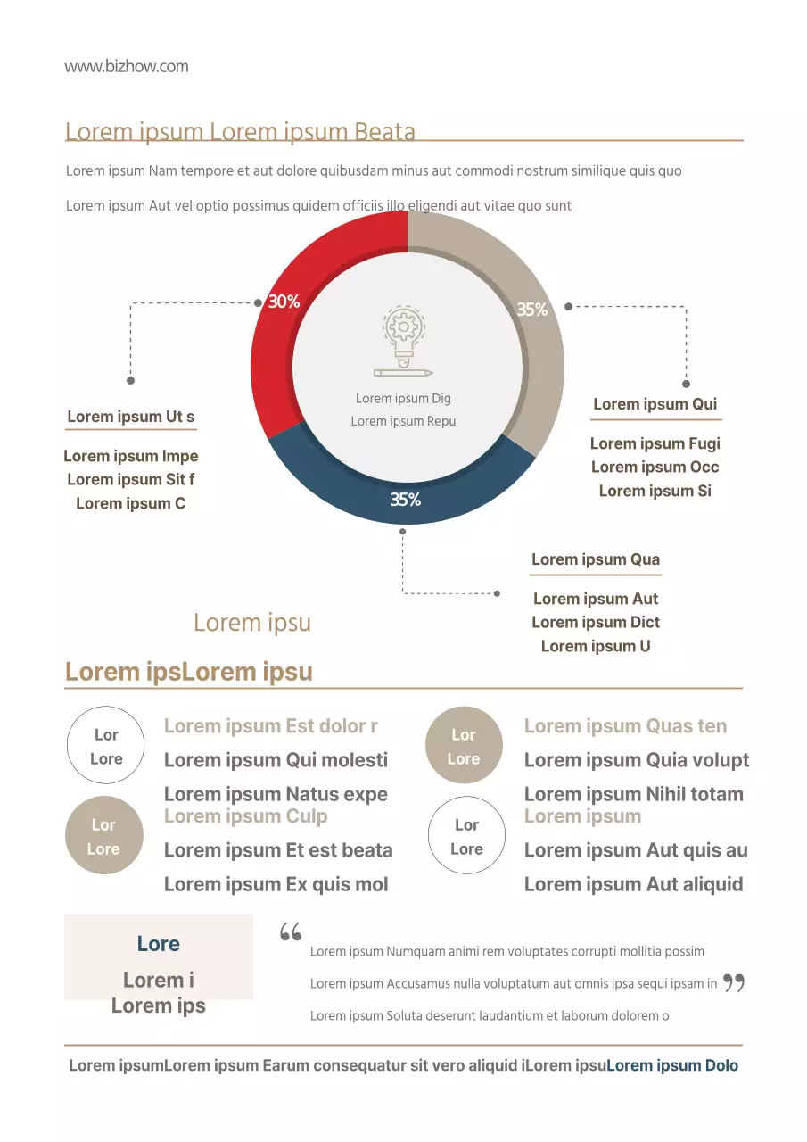 Promocione su centro de enseñanza con una infografía en marfil y beige