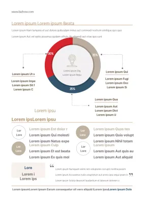 Promocione su centro de enseñanza con una infografía en marfil y beige