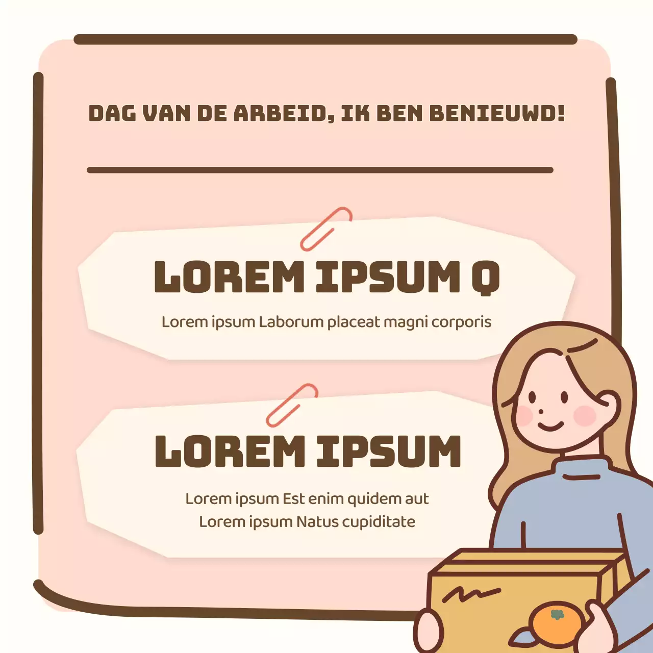 Mooie en warme werknemersvakantiekennis in pastelkleuren