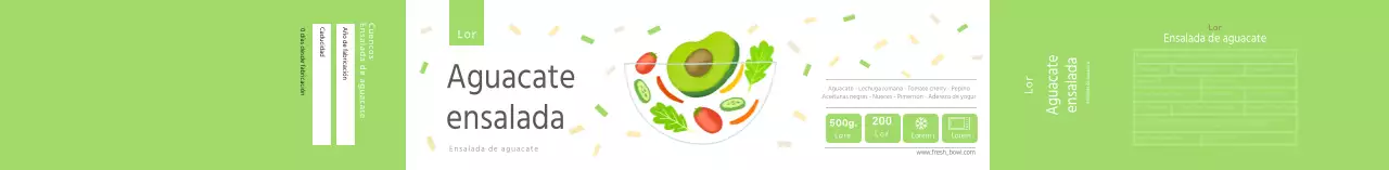 Ensalada de Aguacate Pastel Clean