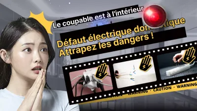 Concept de film avec images photographiques jaunes Thème de l'alerte au danger pour les véhicules électriques
