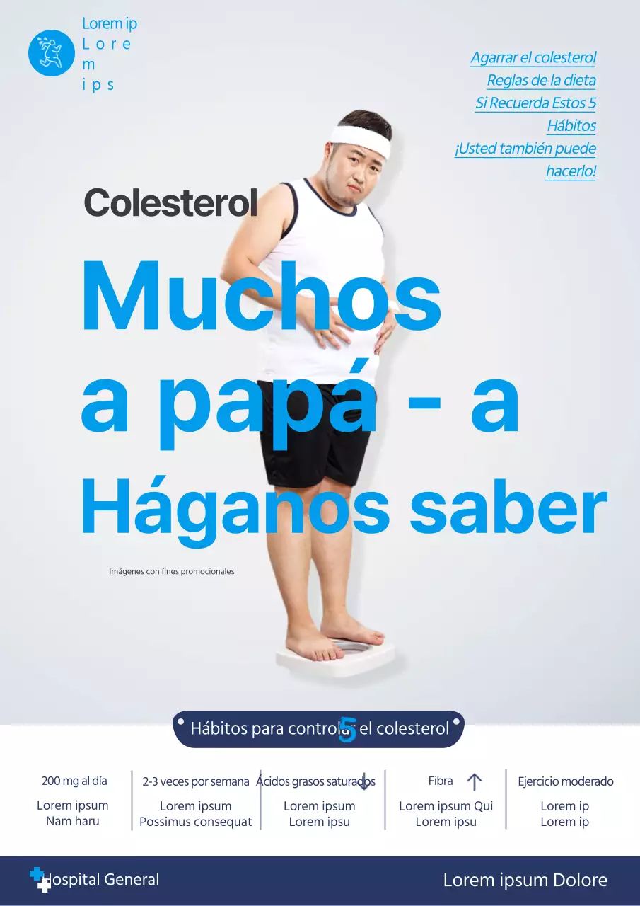 Promover la campaña hospital gris-azul