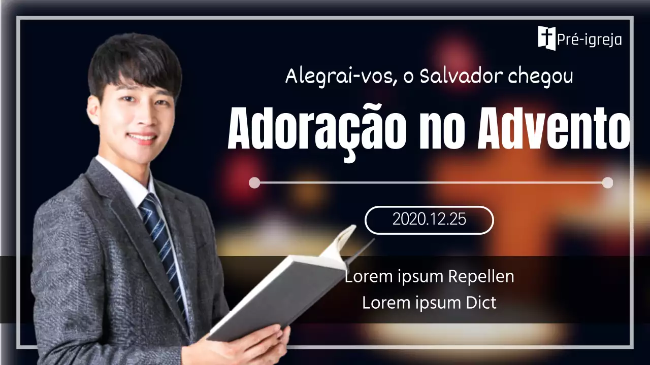 Um serviço de Natal escuro e limpo