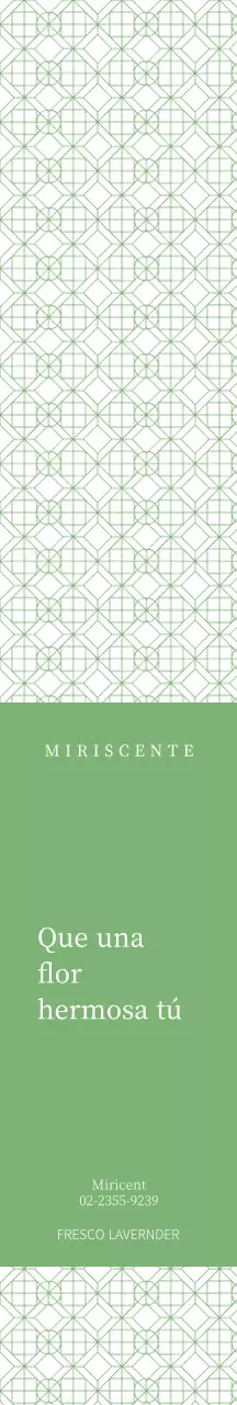 Papel de Regalo Difusor Fondo Estampado Verde