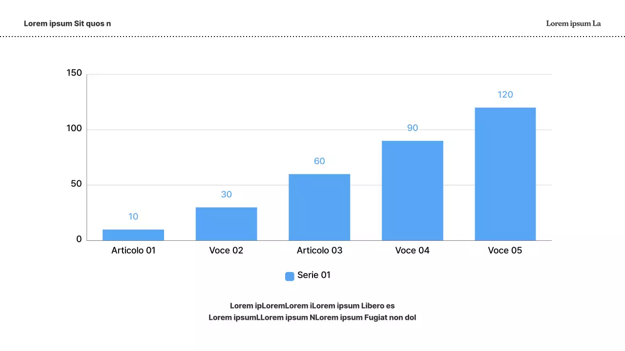 Un semplice business plan in blu