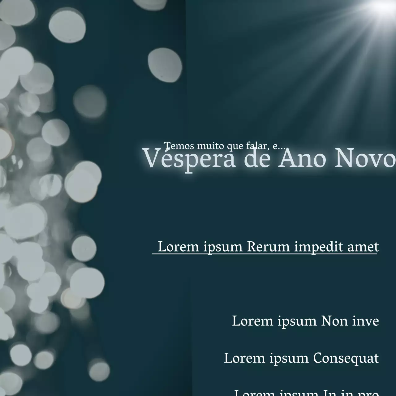 Véspera de Ano Novo