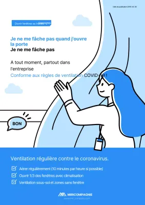 Illustration mignonne organisation culture poster web portrait dans les tons bleus clairs