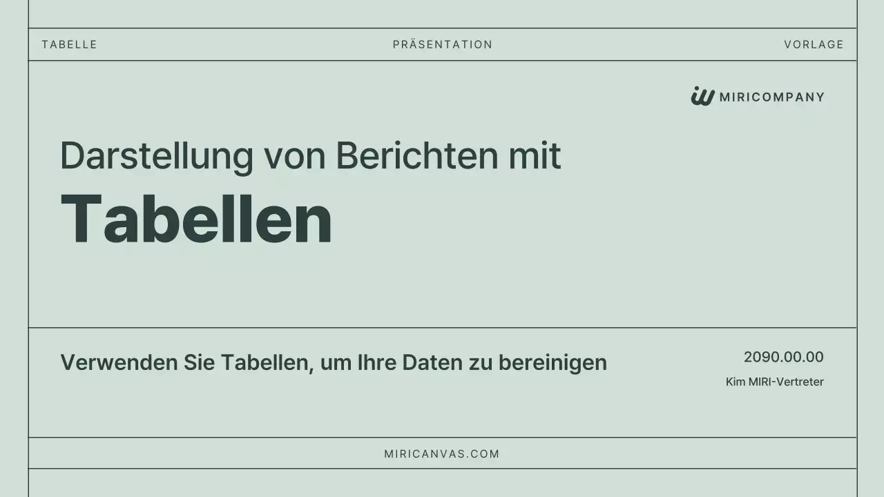 Mint Basic Reports Dokumentation