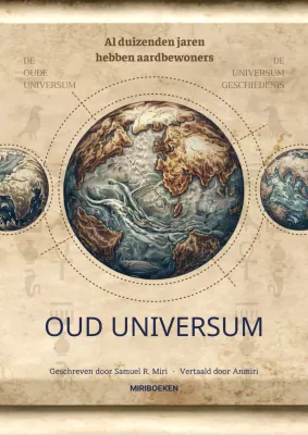 Bruin en marineblauw perkament concept oud universum