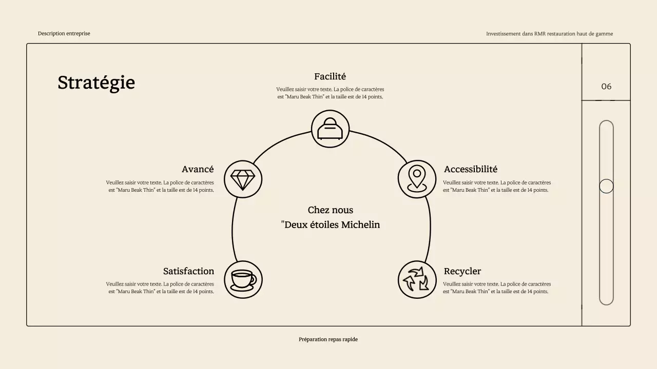 Une terrasse simple et raffinée de RMR dans les tons beiges