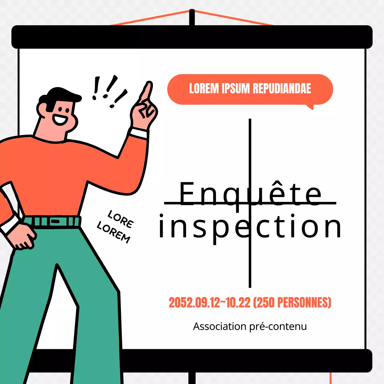 Résultats de l'enquête sur le concept d'écran orange et noir