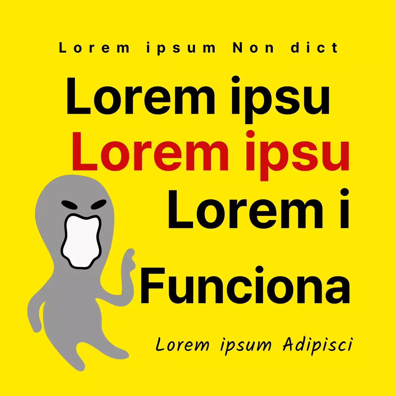 Memes virales emocionales de serie B con ilustraciones de alienígenas sobre fondo amarillo