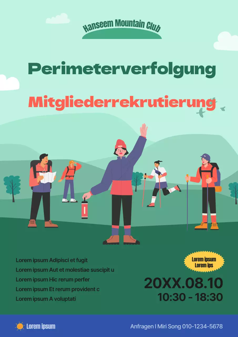 Förderung der Anwerbung von grünen und roten Naturbergsteigern