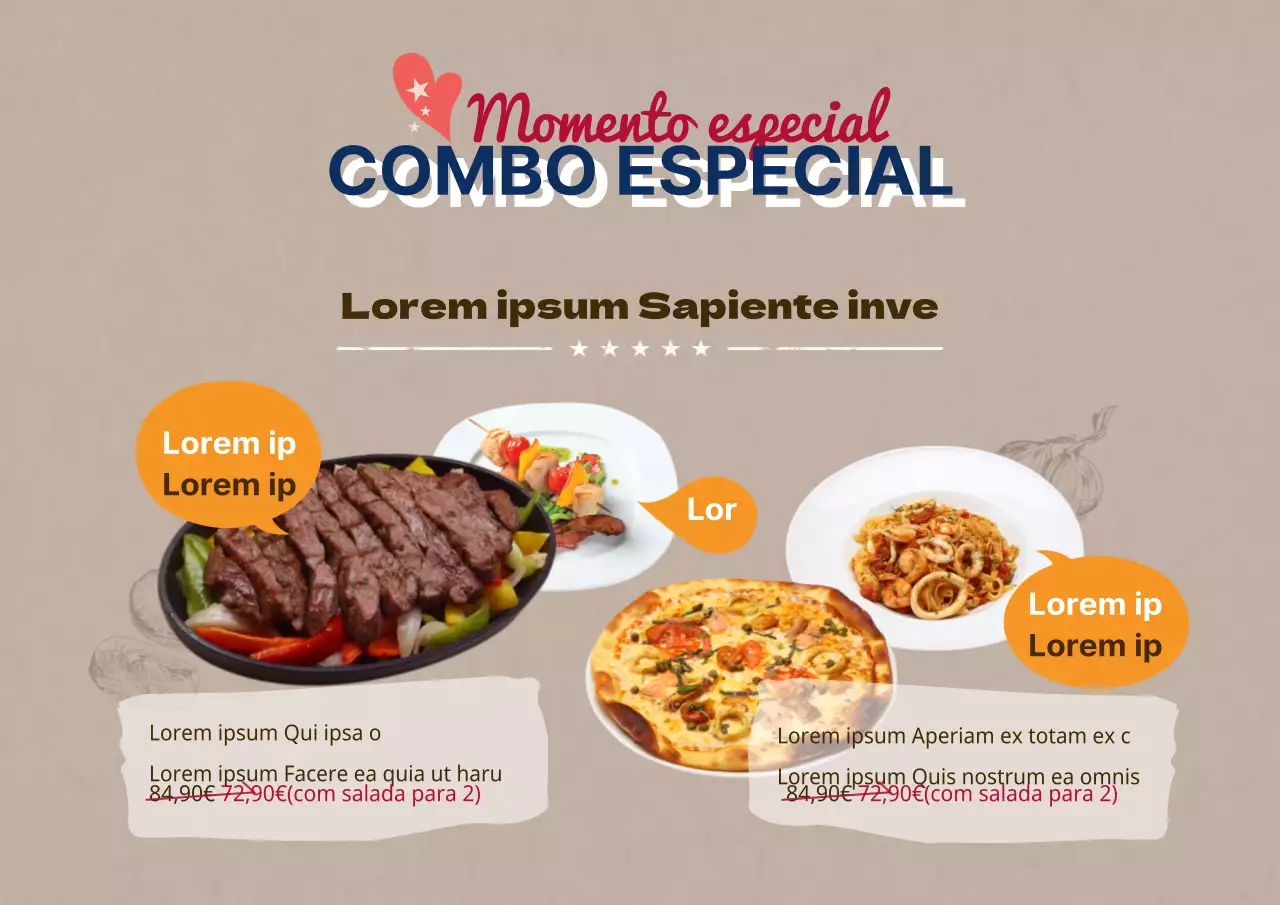 Conjuntos especiais combinados