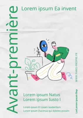 Pitch de flagellation vert, mignon et illustré