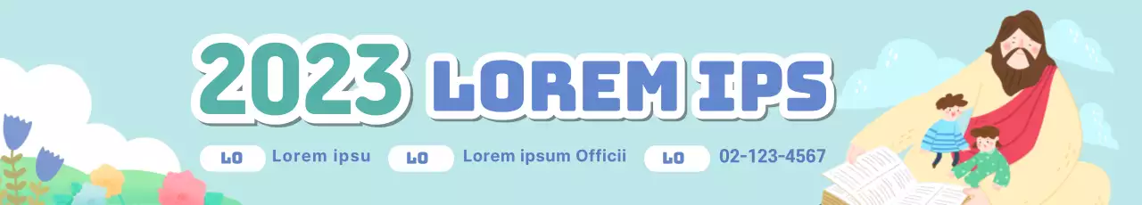 Informatie over de Zomerbijbelschool op een lichtblauwe achtergrond