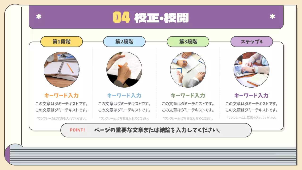 黄色 かわいい 出版 マニュアル プレゼンテーション