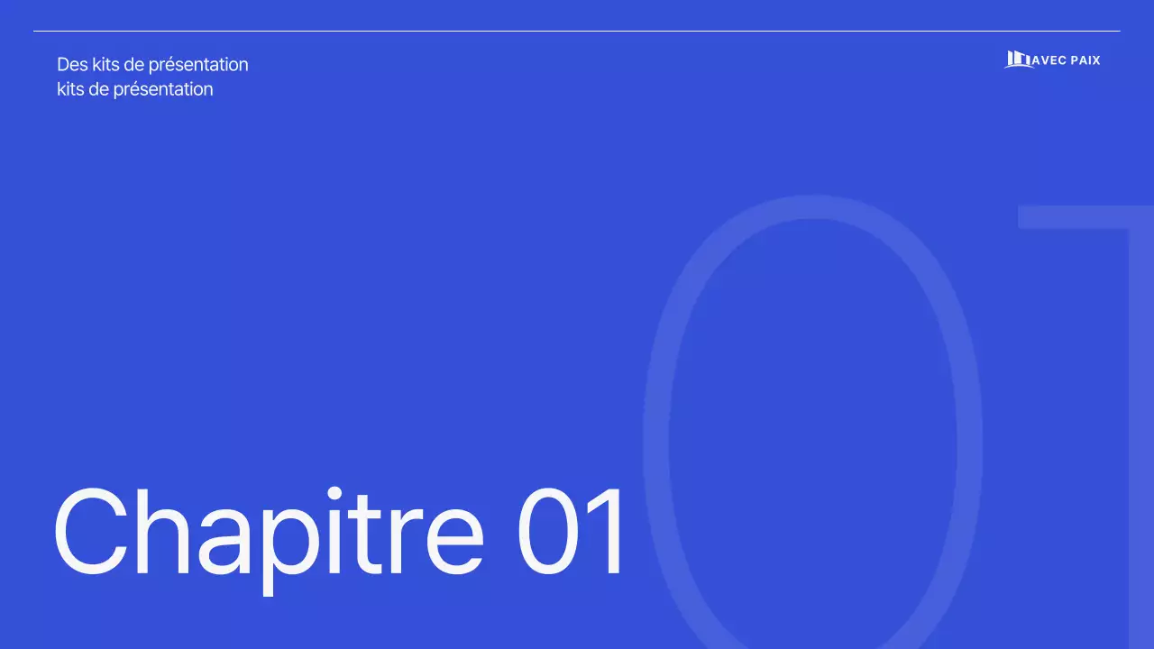 Proposition d'entreprise simple et épurée en bleu-gris