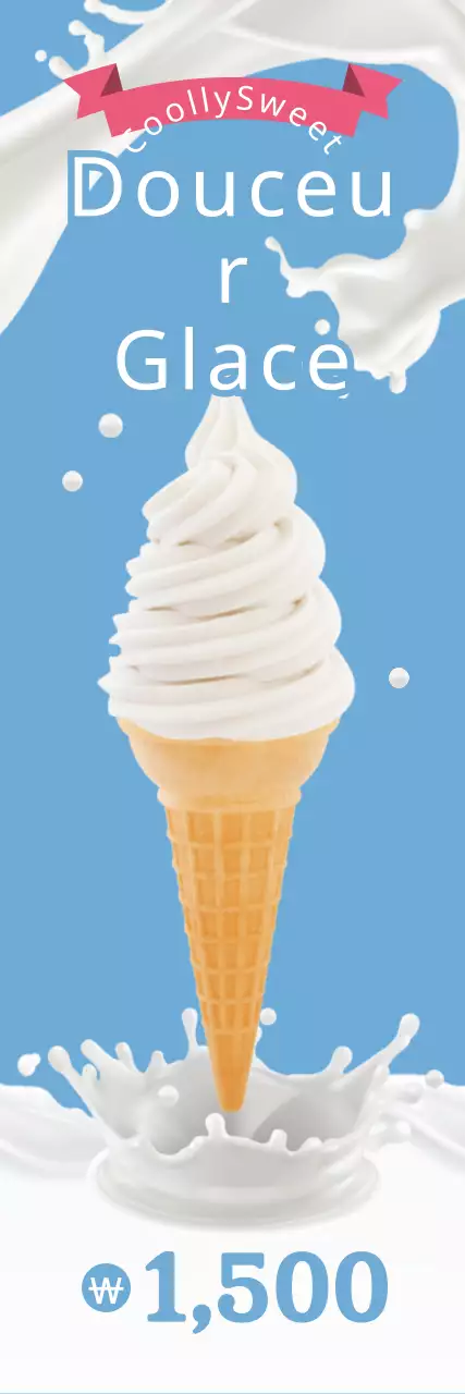 Bannière pour les boissons gazeuses